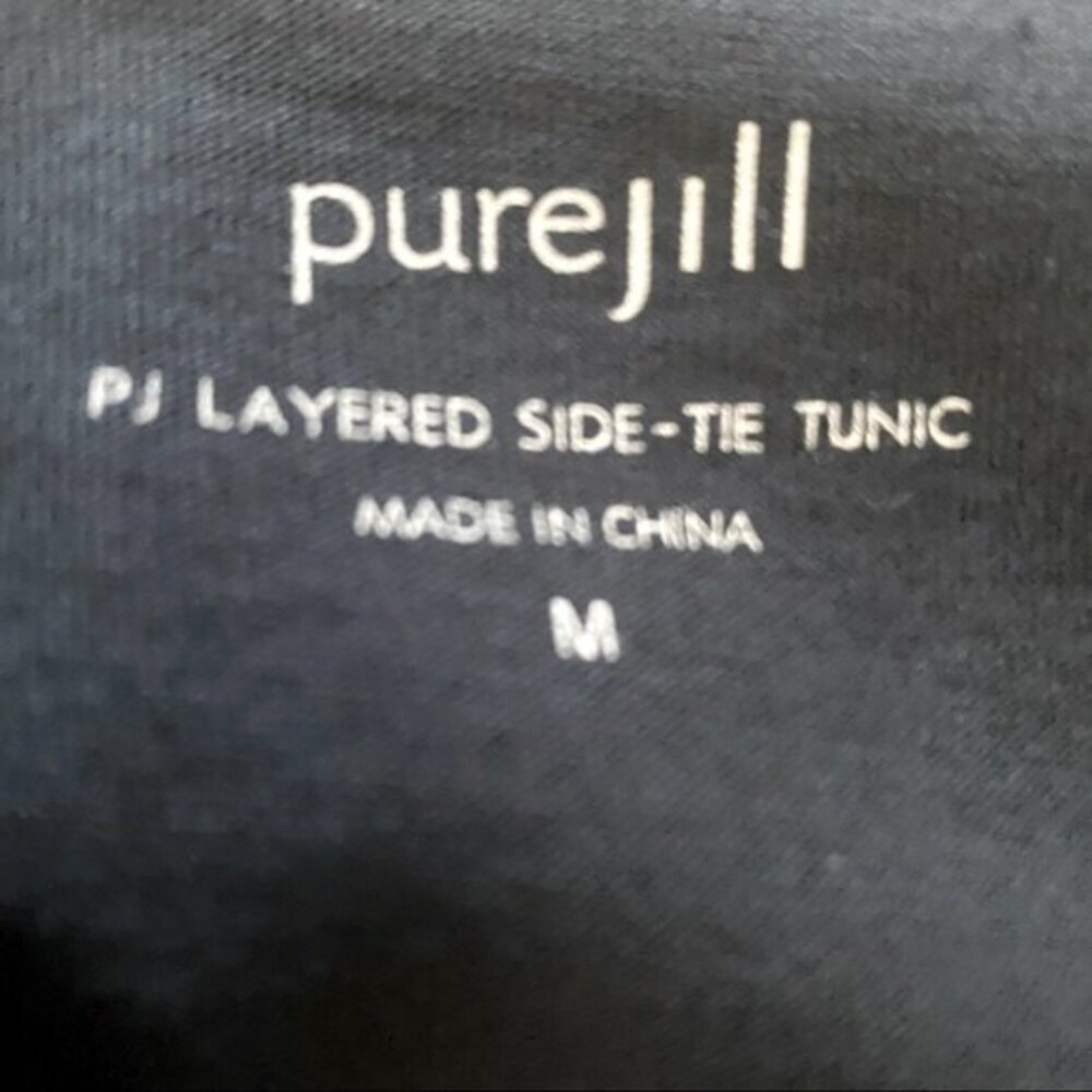 J.Jill - Pure Jill Layered Lagenlock Side Tie Tunic Size M - Picture 4 of 5